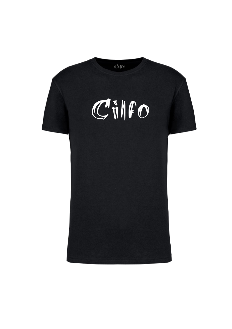T-shirt Nera Logo Frontale - Donna