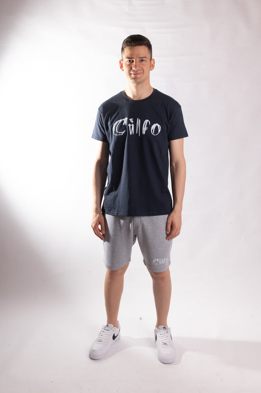 T-shirt Blu Navy Logo Frontale